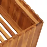 tömör akácfa kerti magaságyás 100 x 100 x 25 cm