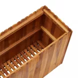 tömör akácfa kerti magaságyás 100 x 30 x 50 cm