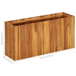 tömör akácfa kerti magaságyás 100 x 30 x 50 cm