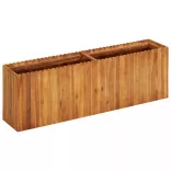tömör akácfa kerti magaságyás 150 x 30 x 50 cm