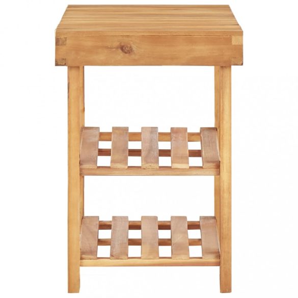 tömör akácfa cipőtartó 70 x 32 x 46 cm