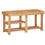 tömör akácfa cipőtartó 90 x 32 x 46 cm