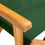 zöld tömör akácfa rendezői szék