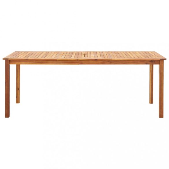 9 részes szürke polyrattan és tömör akácfa étkezőgarnitúra