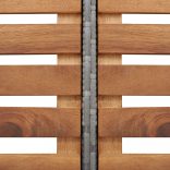 szürke négyszög alakú polyrattan pezsgőfürdőkeret 268x268x55 cm