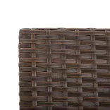 barna polyrattan kerti pad párnákkal 176 cm