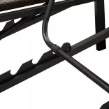 barna kétszemélyes polyrattan napozóágy párnával