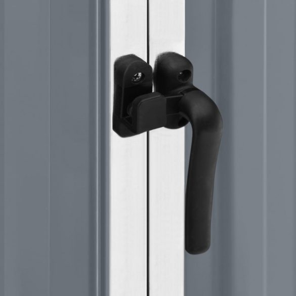 szürke horganyzott acél kerti fészer 195 x 198 x 159 cm