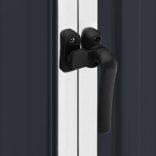 antracitszürke horganyzott acél kerti fészer 195 x 198 x 159 cm