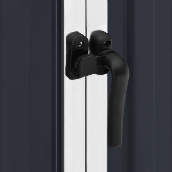 antracitszürke horganyzott acél kerti fészer 195 x 198 x 159 cm