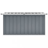 szürke kerti tárolóláda 129 x 67 x 65 cm
