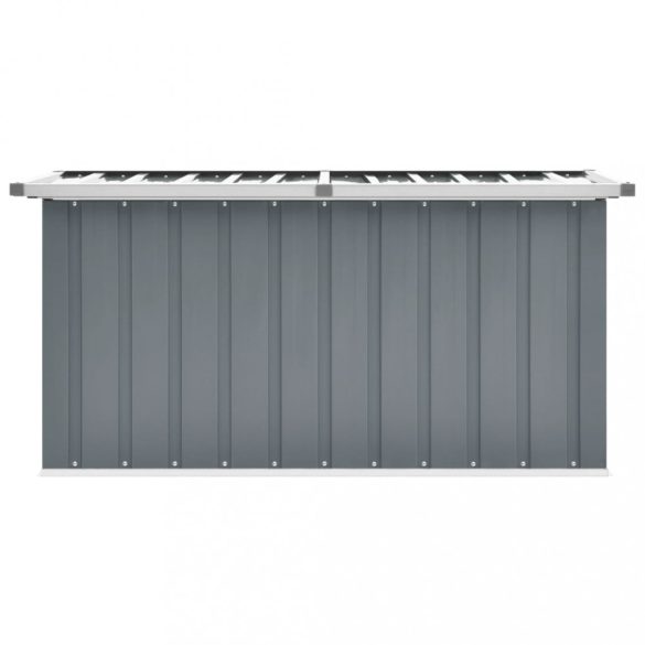 szürke kerti tárolóláda 129 x 67 x 65 cm