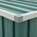 zöld kerti tárolóláda 149 x 99 x 93 cm