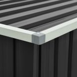 antracitszürke kerti tárolóláda 171 x 99 x 93 cm