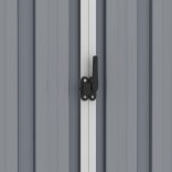 szürke horganyzott acél kerti fészer 205 x 129 x 183 cm