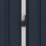 antracitszürke horganyzott acél kerti fészer 205 x 129 x 183 cm