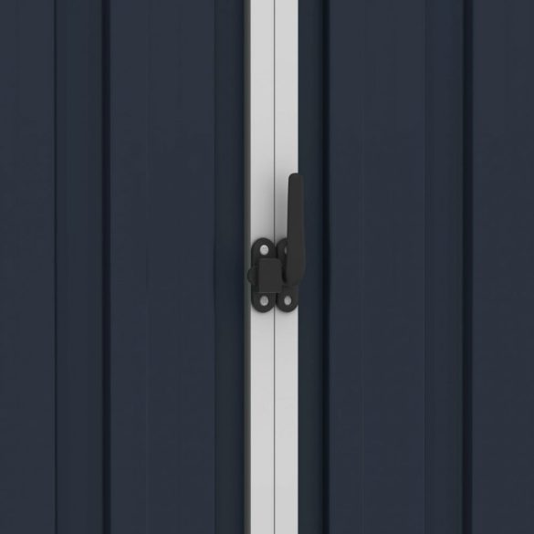 antracitszürke horganyzott acél kerti fészer 205 x 129 x 183 cm