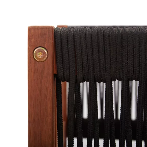 kétszemélyes tömör akácfa kerti kanapé