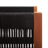 kétszemélyes tömör akácfa kerti kanapé