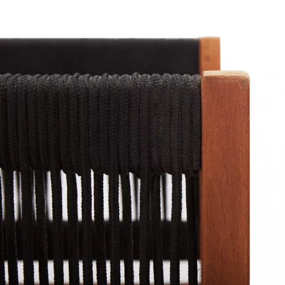 kétszemélyes tömör akácfa kerti kanapé