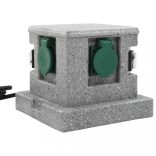 műanyag kerti aljzat szürkület-érzékelővel