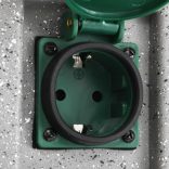 műanyag kerti aljzat szürkület-érzékelővel