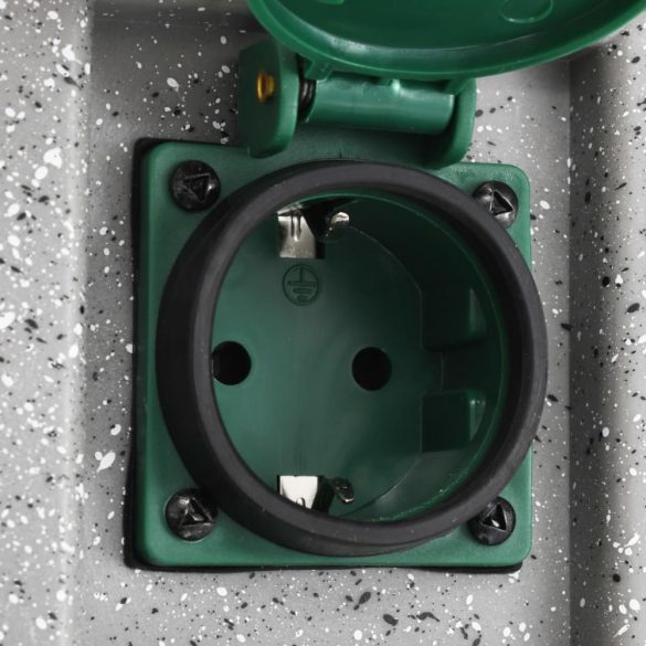 műanyag kerti aljzat szürkület-érzékelővel