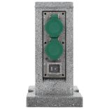 műanyag kerti aljzatoszlop szürkület-érzékelővel