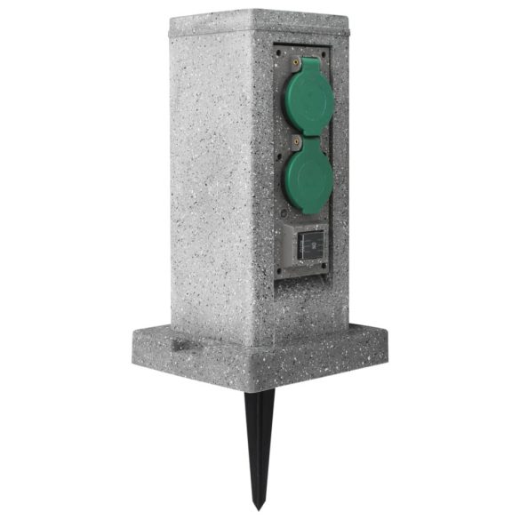 műanyag kerti aljzatoszlop szürkület-érzékelővel