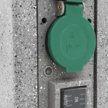 műanyag kerti aljzatoszlop szürkület-érzékelővel