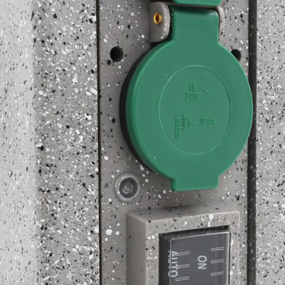 műanyag kerti aljzatoszlop szürkület-érzékelővel