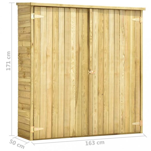 kerti impregnált fenyőfa szerszámoskamra 163 x 50 x 171 cm