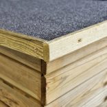 impregnált fenyőfa kerti fészerház 232 x 110 x 170 cm