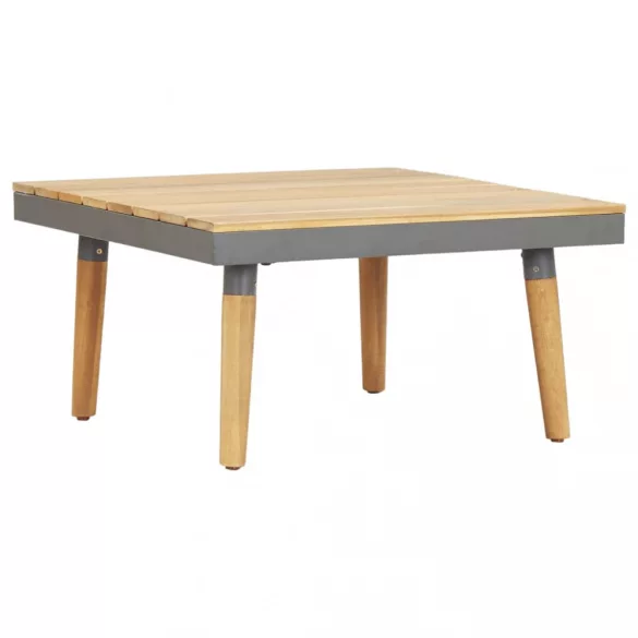 7 személyes barna tömör akácfa kerti bútorgarnitúra párnákkal