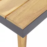 8 személyes tömör akácfa kerti társalgószett párnákkal