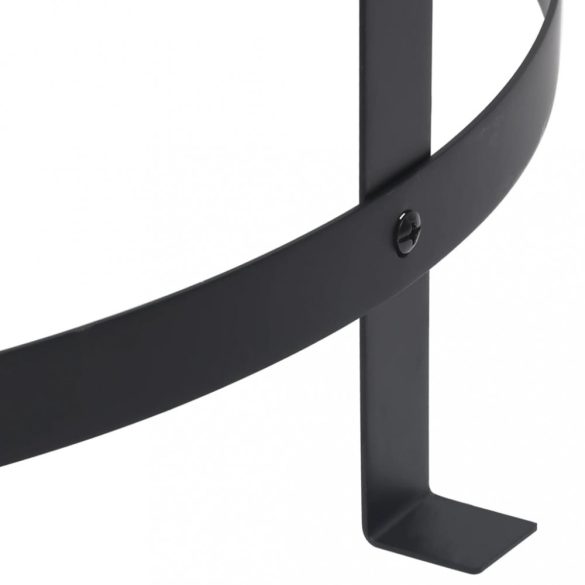 rozsdamentes acél kültéri tűztál grillráccsal 76 cm