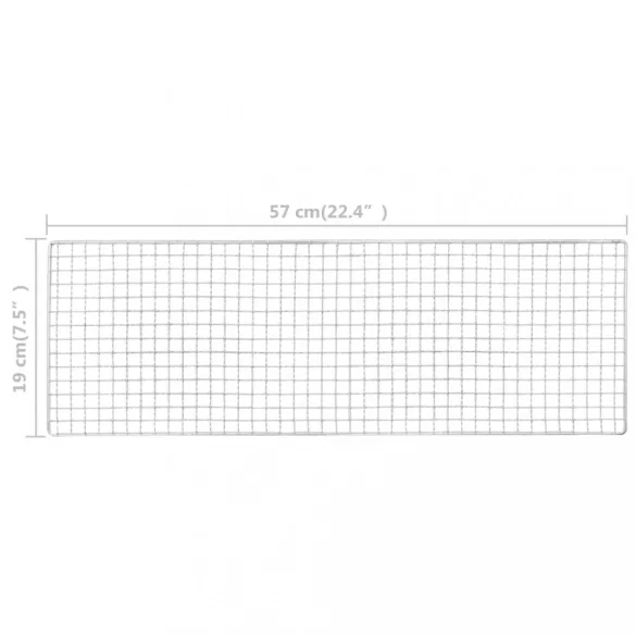 hordozható kempinggrill 60 x 22,5 x 33 cm