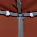 terrakotta kétszintes pavilon tetőponyva 310 g/m² 3 x 3 m