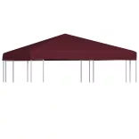 bordó pavilon tetőponyva 310 g/m² 3 x 3 m