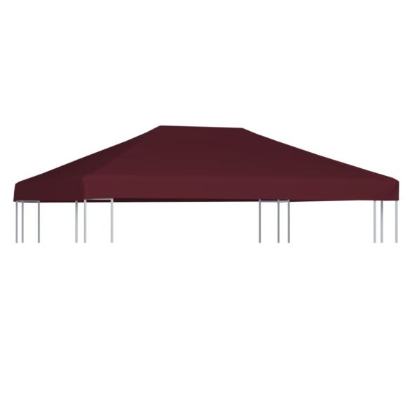 bordó pavilon tetőponyva 310 g/m² 3 x 4 m