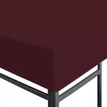 bordó pavilon tetőponyva 310 g/m² 3 x 4 m