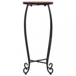 3 db terrakotta kerámia mozaik asztal