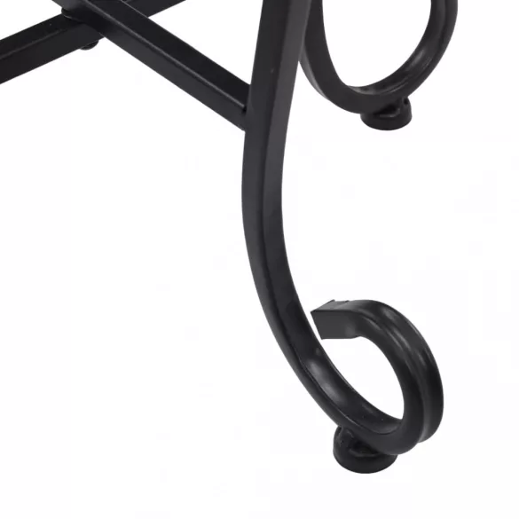 3 db terrakotta kerámia mozaik asztal