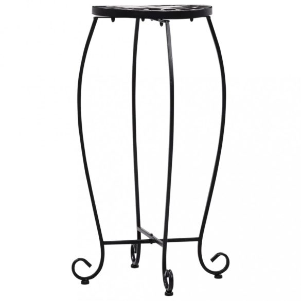 3 db fekete és fehér kerámia mozaik asztal