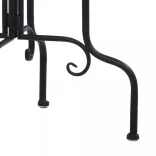 fekete és fehér kerámia mozaik kisasztal