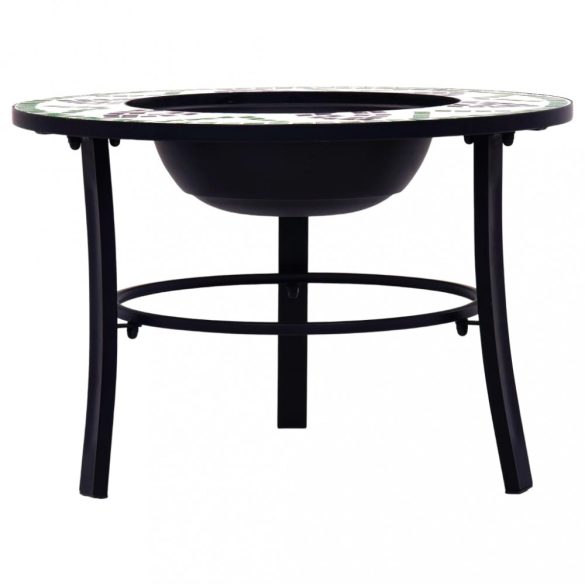 zöld kerámia mozaik tűztál 68 cm