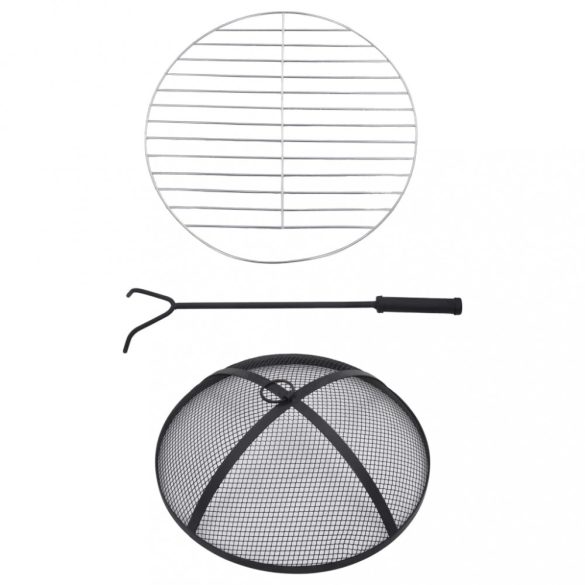 terrakotta kerámia mozaik tűztál asztallal 68 cm