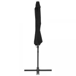 fekete konzolos napernyő acélrúddal 300 cm