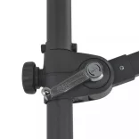 fekete konzolos napernyő acélrúddal 300 cm