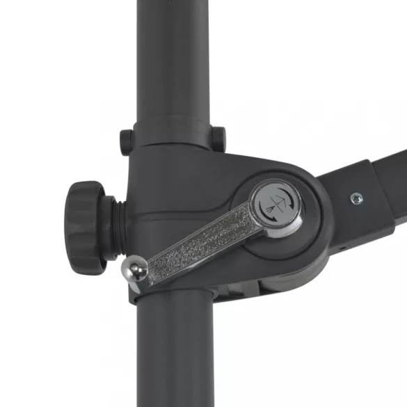 fekete konzolos napernyő acélrúddal 300 cm